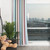 Double Layer Hollow living Room Dedroom Polyester Window Shading Drape Curtain DecorationLight Blue