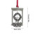 Pewter Christmas Tree Metal Pendant DIY Craft Hanging Decoration for Xmas Tree Home Party