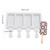 Silicone Ice Cream Mold, 4 Cell Ice Lolly Mold DIY Ice Cream Maker for Frozen Dessert Popsicle