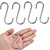 4pcs Heavy Duty s shape Stainless Steel Hook Bathroom Kitchen Clothes Hat Hooks