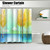 Small Tree Pattern Waterproof Mildew Proof Shower Curtain with Hooks Bathroom Decor180x180cm