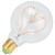 G95 Heart Shaped LED Retro Bulb E27 4W  Dimmable Light Bulb for Bedroom Coffee Shop Warm Light