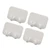 4 Pcs Self Adhesive Wall Hook Strong Stickiness Waterproof Rust Scratch Resistant Double Head Adhesive Hook for Bathroom White