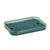 Dish Drain Tray Clear Rectangular Simple Appearance Plastic Double Layer Tea Tray for Kitchen Living Room Dark Green