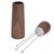 Needle Distributor Portable Coffee Powder Stainless Steel Stirring Tool with Wooden Handle