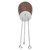 Needle Distributor Portable Coffee Powder Stainless Steel Stirring Tool with Wooden Handle