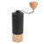 Manual Coffee Grinder Stainless Steel Burr Mill Hand Grinding Machine with Adjustable SettingLight Wood Grain