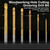 6Pcs HSS Titanium Coated Drill Bit Woodworking Wood Aluminum Plastic Hole Grooving Tool