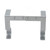 2 Pcs Curtain Rod Bracket Steel 20lb Load Bearing Easy Installation Single Curtain Rod Hooks for Home Office Silver