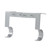 2 Pcs Curtain Rod Bracket Steel 20lb Load Bearing Easy Installation Single Curtain Rod Hooks for Home Office Silver