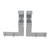 2 Pcs Curtain Rod Bracket Steel 20lb Load Bearing Easy Installation Single Curtain Rod Hooks for Home Office Silver