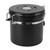 1.2L Coffee Canister Stainless Steel Sealing Storage Jar Food Storage Container for Home Use Black