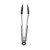 Silicone Food Tongs AntiScalding Stainless Steel Barbecue Clamp for Kitchen Home Outdoor(12in Black )
