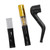 2 Sets Tobacco Smoking Pipe Set Plastic Filter Washable Recyclable Cigarette Holder Black Gold
