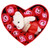 Artificial Rose Flower with Bears Gift Box Soap Flowers for Birthday Valentine's DayMixed Red