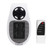 500W Household Mini Space Heater Plug In Portable Home Office Multifunctional Electric Heater with Remote Control White UK Plug 220V