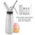 Stainless Steel Whipped Cream Dispenser Foamer with Three Nozzles for Dessert Tools(500ml)