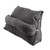 Large Backrest 60x22x50cm Triangular Design Detachable Soft Comfortable Reading Pillow Backrest for Home Sofa Bed Light Gray 60x22x50cm