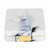 Portable Marble Surface Mirror Square Soaking Contact Lens Case Golden