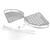 2Pcs Shower Corner Organizer Triangular Design Wall Mounted Aluminium Alloy Durable Multifunction Corner Shower Caddy
