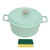 Enameled Pot Stock Pot with Lid Ceramic Aluminium Alloy 2 Handles Antistick Large Capacity Versatile Casserole Pot Green
