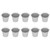 10PCS Flower Pot Mini Succulent Plant Pot Small Metal Bucket for Indoor Outdoor DecorSilver 4x5.5x6cm