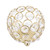 Crystal Tea Light Candle Holders Wedding Decor Table Centerpieces (Gold Diameter 8cm)