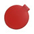 Single Sided Folding Circular Mirror Plastic Portable Compact Cosmetic Pocket Mirror Red