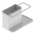 Drain Rack Dishcloth Holder Bathroom Storage Organizer Desktop Soap Container Bathroom Shower Supplies for Bathroom Shower Kitchen ToiletGray