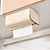 Light Luxury Wall Mounted Plastic Tissue Box Thickened Punch Free Facial Tissue Box Holder for Bathroom Cream Style