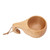 Wooden Camping Cup Nordic Style Hand Polished Wood Drinking Coffee Mug with Handle for Hiking Survival Teacup