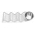 Taco Stand Stainless Steel 3 Grid V Shaped Glossy Taco Holder Rack for Kitchen Home with Sauce Cup