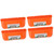 4pcs Large Chicken Feeder Feed Trough with Clips Hanging Fence Feeders for Goat Duck Goose Livestock Feeding Container Waterer Bucket Orange
