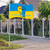90 x 150 cm Ukrainian Flag Vivid Color Polyester Ukraine National Flags for Outdoor Indoor Decoration