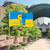 90 x 150 cm Ukrainian Flag Vivid Color Polyester Ukraine National Flags for Outdoor Indoor Decoration