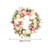 Artificial Peony Wreath Peony Flower Spring Wreaths for Wall Wedding Party Home Decor