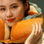 U Shaped Neck Pillow Portable Cute Head Pillow for Office Nap Travel Car Sleeping Lovely Bread