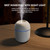 220mL Mist Humidifier with Night Light Portable Desk Quiet Cool USB Humidifier Waterless Auto-Off Humidifier for Home Travel Office Bedroom