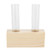 Test Tube Plant Vase Simple Tube Glass Vase Decoration Wooden Frame Hydroponic Plant Container Home Desktop DecorationDouble Tube