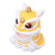 Wake Lion Ornament Automatic Nodding Bring Fortune Energy Saving Solar Waking Lion for Gift Car Decoration Yellow
