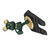 Cute Bear Phone Stand Innovative Multifunctional Portable Kung Fu Bear Desktop Cell Phone Tablet Holder Greenish Blue