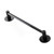 Bathroom Slippers Rack Wall Hanging Storage No Punching Toilet Drainage Matte Black Single 30cm Strong Load Bearing
