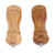 2PCS Wood Pepper Grinder Adjustable Coarseness Efficient Grinding Pepper Mills Shakers for Kitchen Supplies Dark Wood Color, Light Wood Color