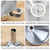 Stainless Steel Funnel with Filter Kitchen Strainer Funnel for Liquid Powdered Items