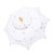 Bridal Lace Cotton Umbrella for Wedding Parties Dancing Photography Prop (White S)