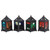4Pcs/Set Halloween Vintage Hollow LED Night Light for Home Bar Decorative Props Ornaments
