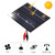 2W 12V Solar Panel with Clips Polycrystalline Silicon Solar Cell DIY Waterproof Camping Portable Power Solar Panel Compatible for Street Light Garden Lamp Fan Pump