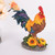 Home Courtyard Garden Decoration Outdoor Decorative Rooster Model Statue Sculpture Art Craft OrnamentRed Brown Small Rooster Model