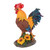 Home Courtyard Garden Decoration Outdoor Decorative Rooster Model Statue Sculpture Art Craft OrnamentRed Brown Small Rooster Model