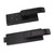 Smart Fingerprint Lock with Keys Handles Aluminum Alloy Electronic Bluetooth Password Lock for 8‑12mm Doors Black